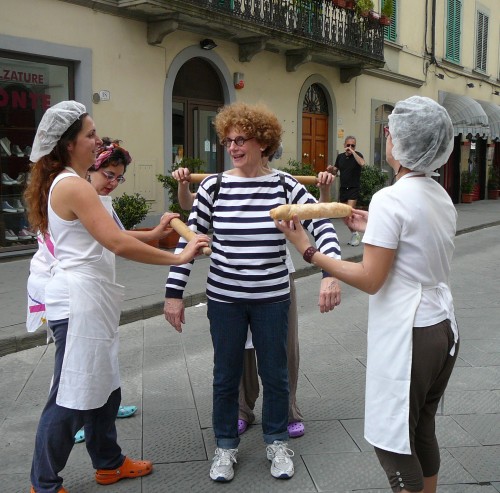 Bread bakers take rolling pins to the streets of Prato