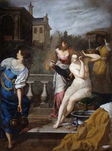 Restored Painting by Artemisia Gentileschi (David and Bathsheba)