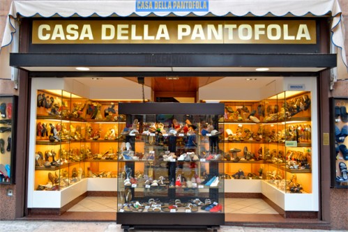 The Casa della Pantofola sells only slippers