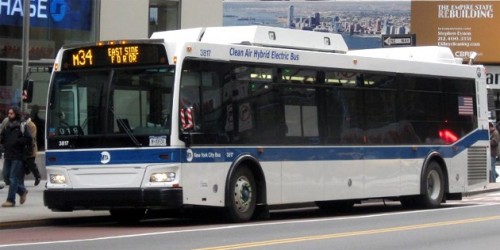 Cross-town Bus in NYC