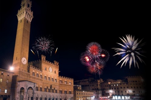 Fireworks in Florence at the New Year