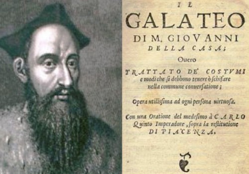 Frontispiece of the First edition of Galateo, 1558