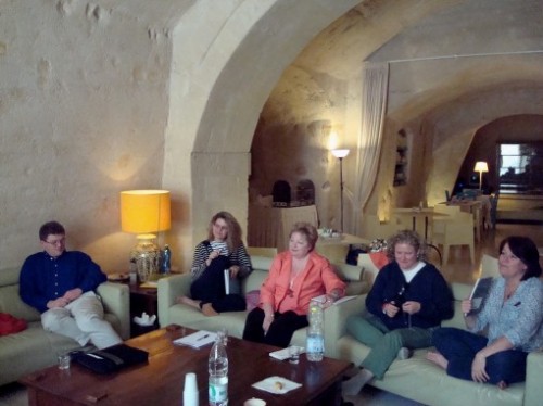 Brainstormers at Work in Matera (photo by Claude Nougat)