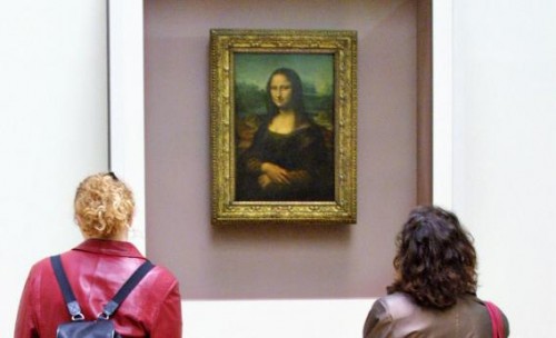 Mona Lis at the Louvre (Photo by Joel Saget/AFP/Getty Images)